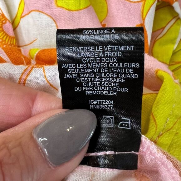 Sanctuary floral, Boho smock neck button down shirt 🌺 XS - Picture 2 of 6